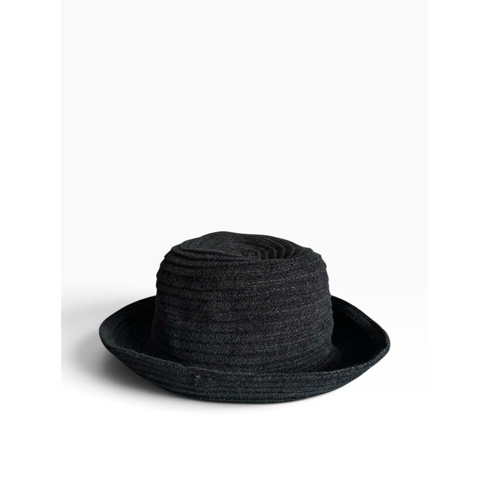 Safari Black Ribbed Bucket Hat Countryside Minimalist Utility Convertible Unisex